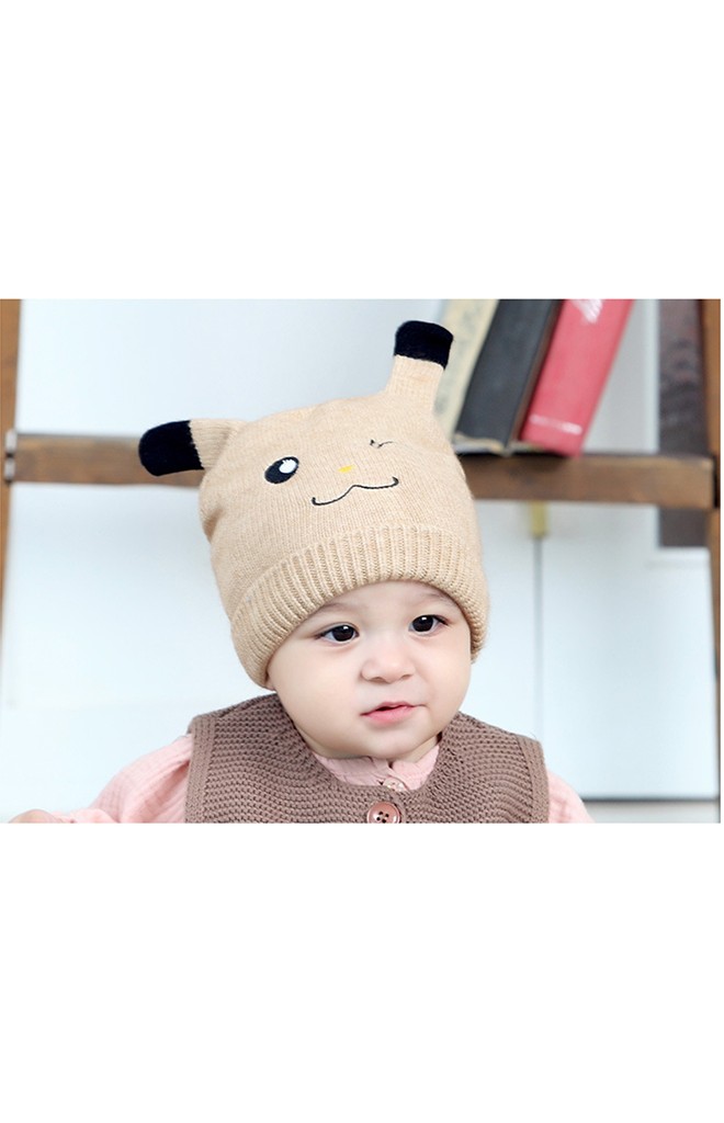 หมวกไหมพรมเด็กหน้าการ์ตูนปิกาจู TIANYIBEAR