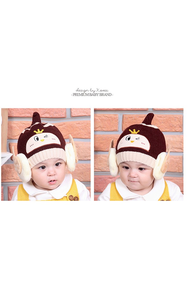 หมวกไหมพรมเด็กหูแต่งปีกเทวดา-นางฟ้า TIANYIBEAR