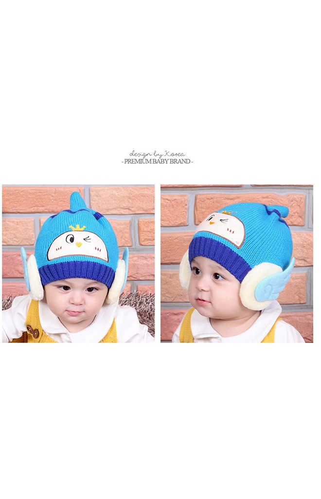 หมวกไหมพรมเด็กหูแต่งปีกเทวดา-นางฟ้า TIANYIBEAR