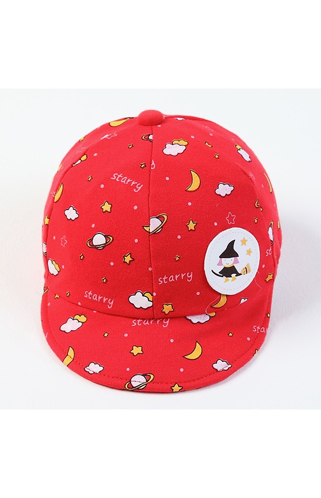 หมวกแก๊ปปีกอ่อนลายแม่มดท่องอวกาศ YOYOTREE