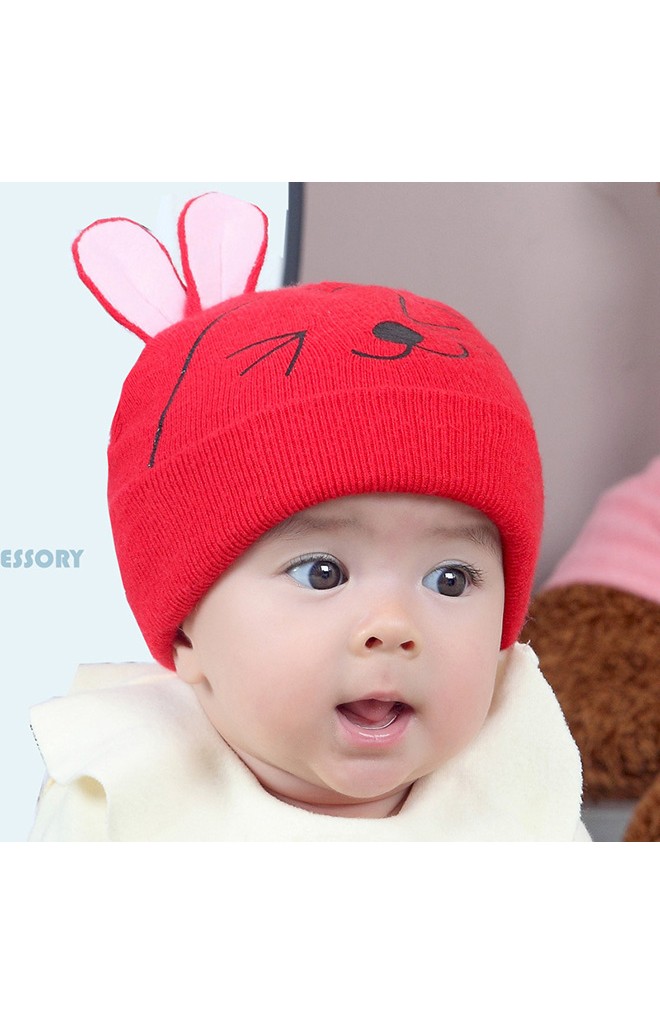 หมวกบีนนี่กระต่ายยิ้มหวาน