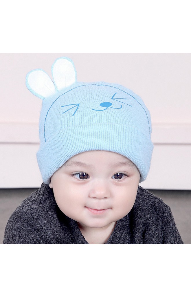 หมวกบีนนี่กระต่ายยิ้มหวาน
