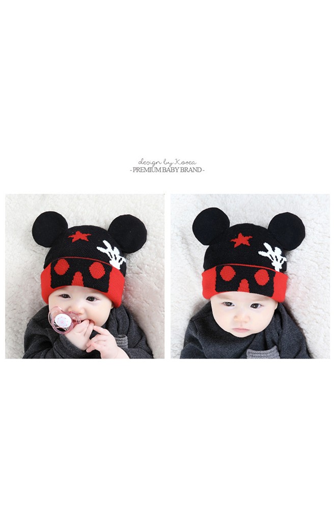 หมวกบีนนี่มิกกี้แต่งหูน่ารักๆ จาก TIANYIBEAR