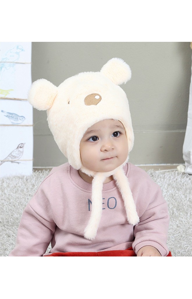 หมวกหมีน้อย ขนฟูนุ่มพร้อมซับผ้ายืด TIANYIBEAR