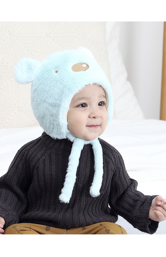 หมวกหมีน้อย ขนฟูนุ่มพร้อมซับผ้ายืด TIANYIBEAR