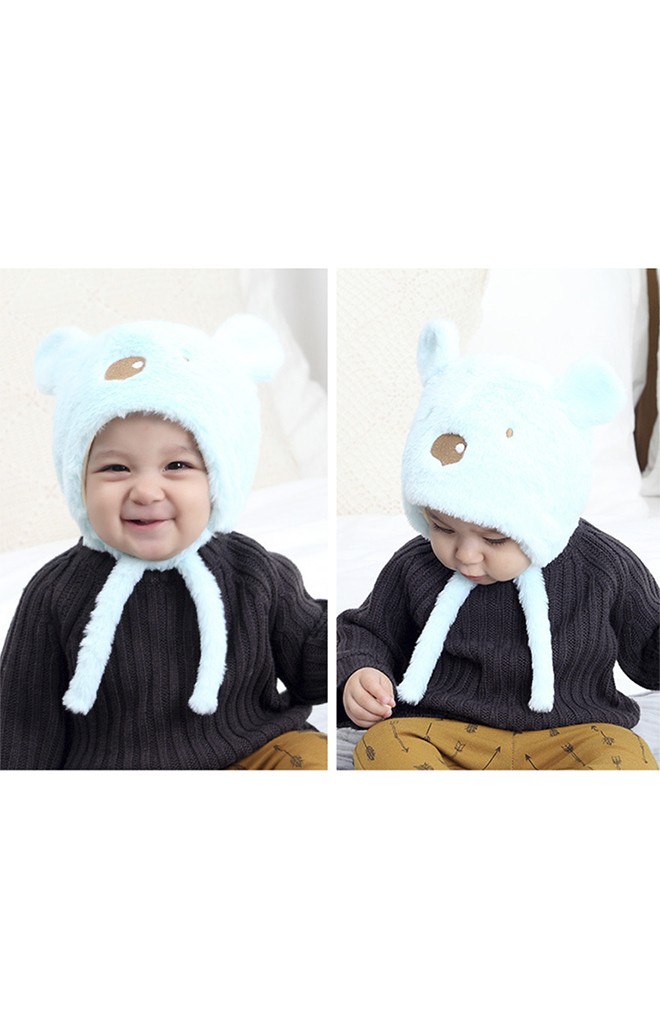 หมวกหมีน้อย ขนฟูนุ่มพร้อมซับผ้ายืด TIANYIBEAR