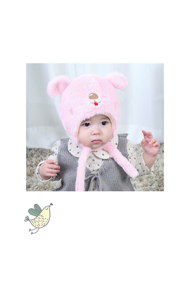 หมวกเจ้าตูบน่ารัก ขนฟูนุ่มพร้อมซับผ้ายืด TIANYIBEAR