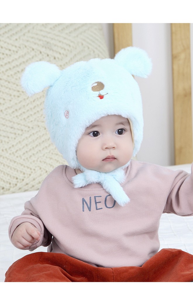 หมวกเจ้าตูบน่ารัก ขนฟูนุ่มพร้อมซับผ้ายืด TIANYIBEAR