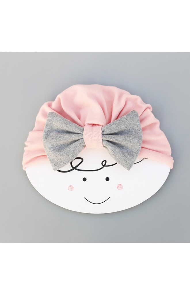 หมวกสาวน้อยแต่งโบว์ใหญ่ลายทาง Angel Neitiri