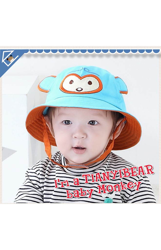 หมวกเด็กกันแดดหน้าลิงน้อยน่ารัก TIANYIBEAR