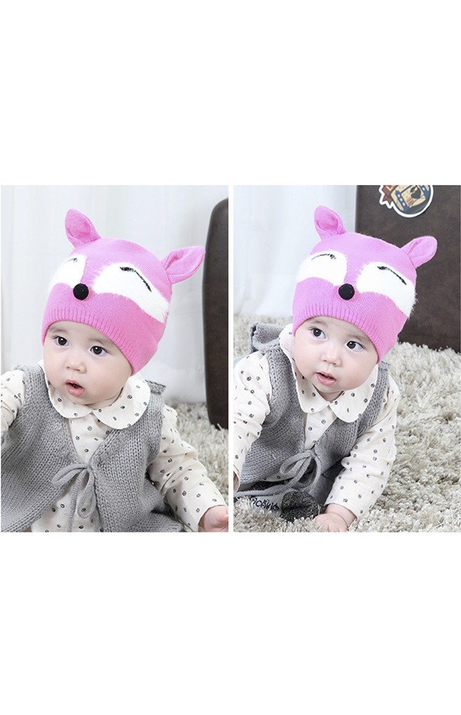 หมวกบีนนี่ลายจิ้งจอกน้อย TIANYIBEAR