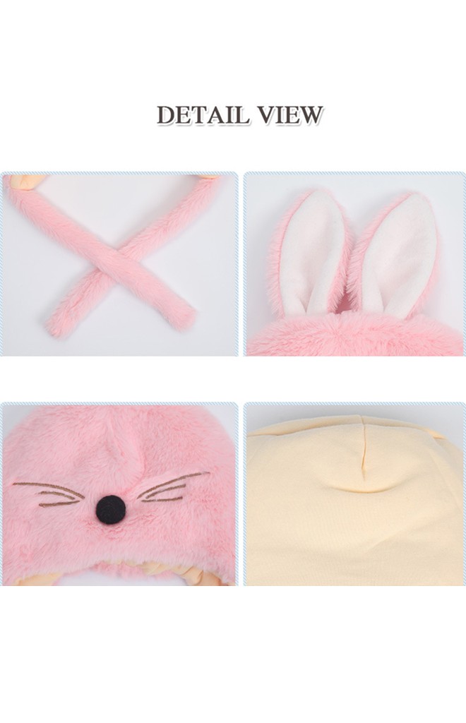 หมวกกระต่ายน้อย ขนฟูจาก TIANYIBEAR