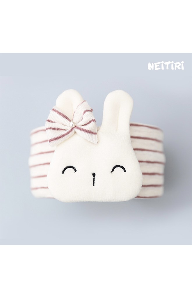 ผ้าคาดผมลายขวางแต่งกระต่ายใหญ่ผูกโบว์น่ารัก Angel Neitiri