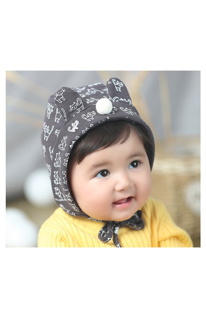 หมวกบอนเนตลายแมวแต่งหูน่ารัก จาก Angel Neitiri