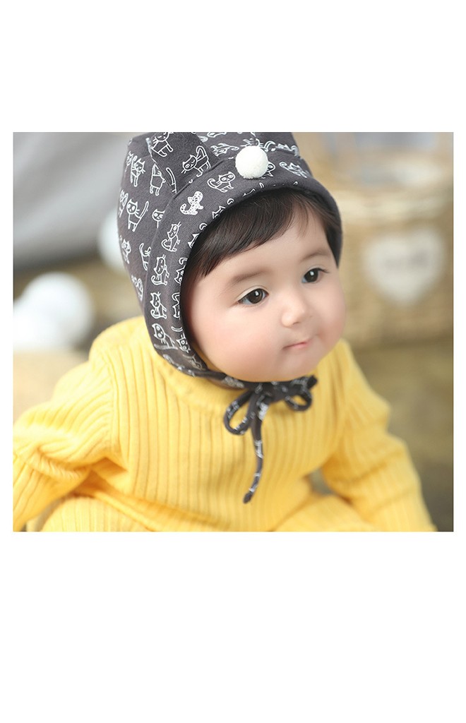 หมวกบอนเนตลายแมวแต่งหูน่ารัก จาก Angel Neitiri
