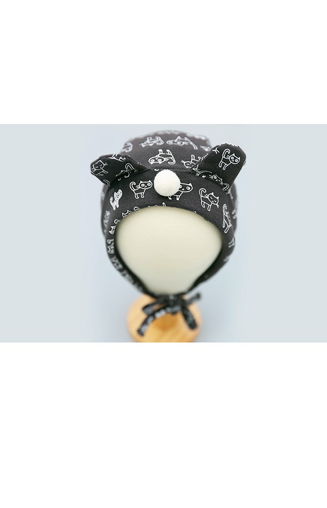 หมวกบอนเนตลายแมวแต่งหูน่ารัก จาก Angel Neitiri
