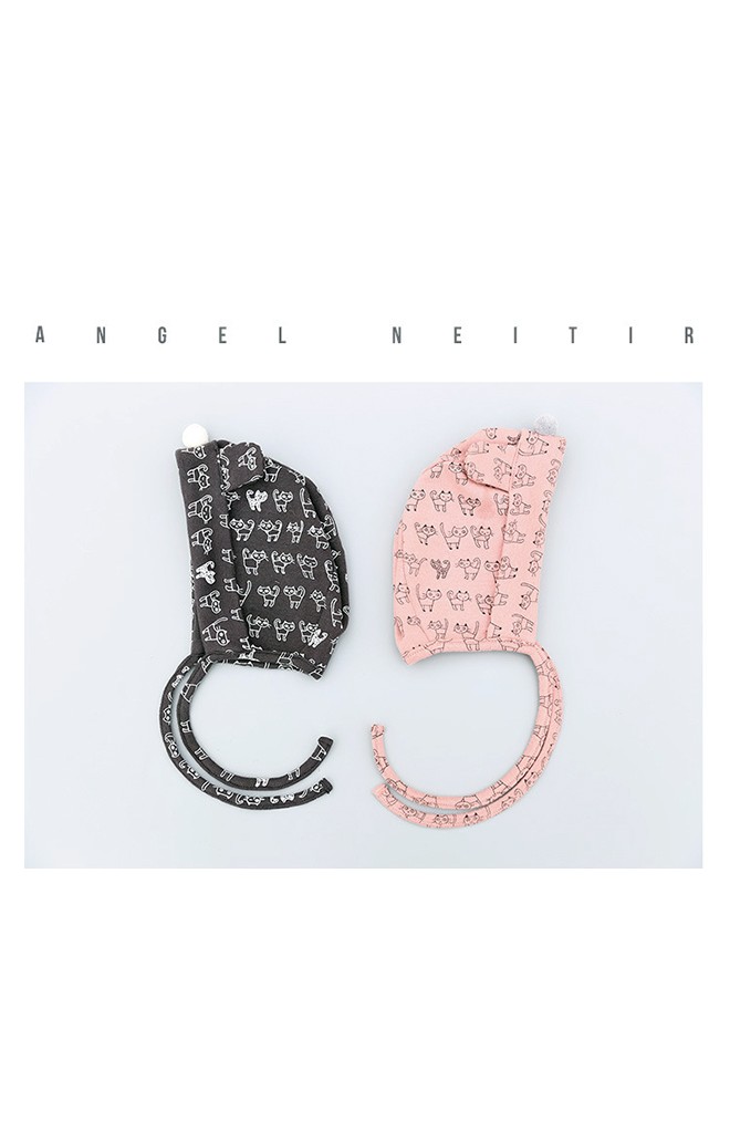 หมวกบอนเนตลายแมวแต่งหูน่ารัก จาก Angel Neitiri