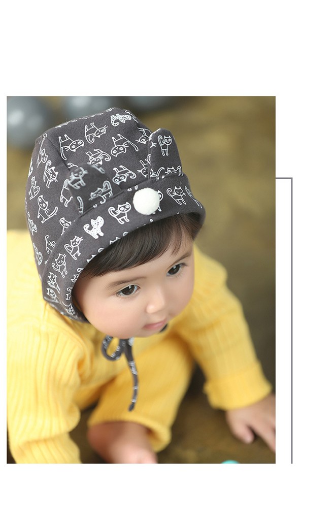 หมวกบอนเนตลายแมวแต่งหูน่ารัก จาก Angel Neitiri