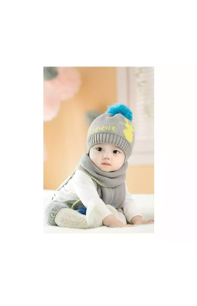 เซ็ตหมวกไหมพรม Rabbit มาพร้อมผ้าพันคอ