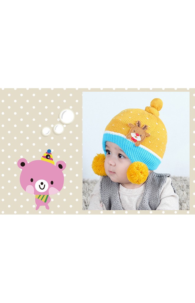 หมวกไหมพรมแต่งกวางเรนเดียร์ จาก BEINABEAR