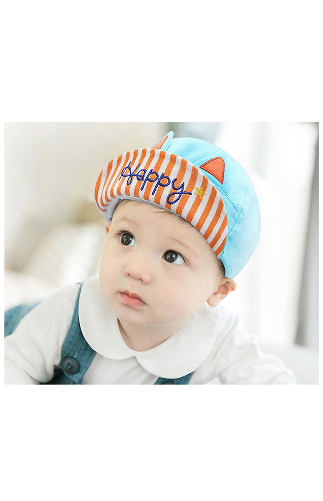 หมวกแก๊ปจิ้งจอก ใต้หมวกปัก Happy จาก GZMM