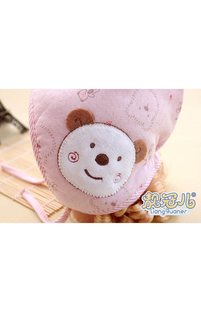 หมวกเด็กยอดแหลม ด้านข้างแต่งหมี ปลายหมวกแต่งดาว