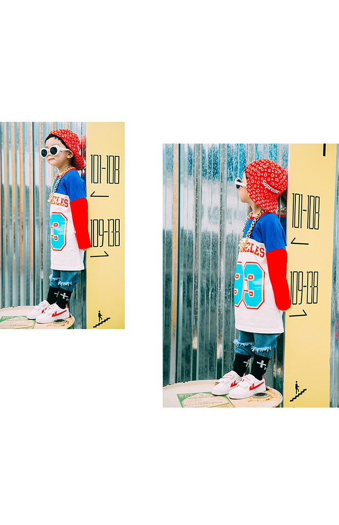 ถุงเท้าเด็กลายอักษร PLACE + FACES ไม่มีกันลื่น