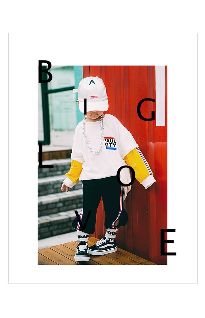 ถุงเท้าเด็กลายอักษร THRASHER ไม่มีกันลื่น