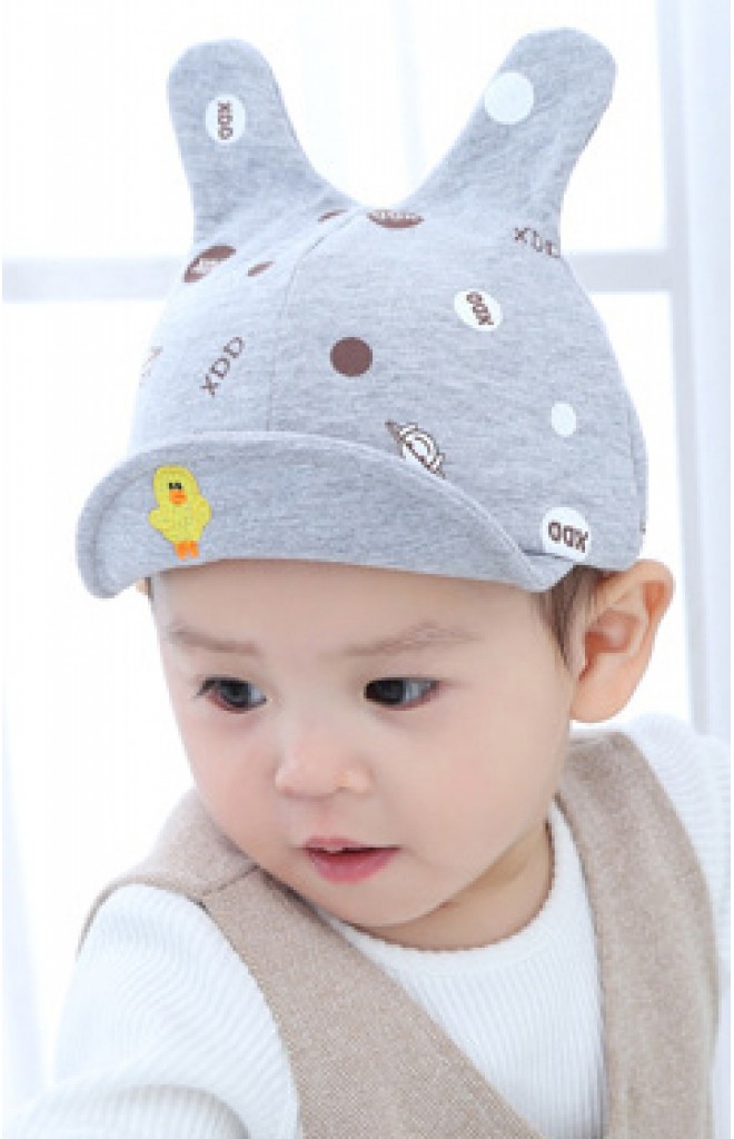 หมวกแก๊ปหูกระต่าย ใต้ปีกหมวกปักรูปสัตว์น่ารัก หมวกแก๊ปหูกระต่าย ใต้ปีกหมวกปักรูปสัตว์น่ารัก