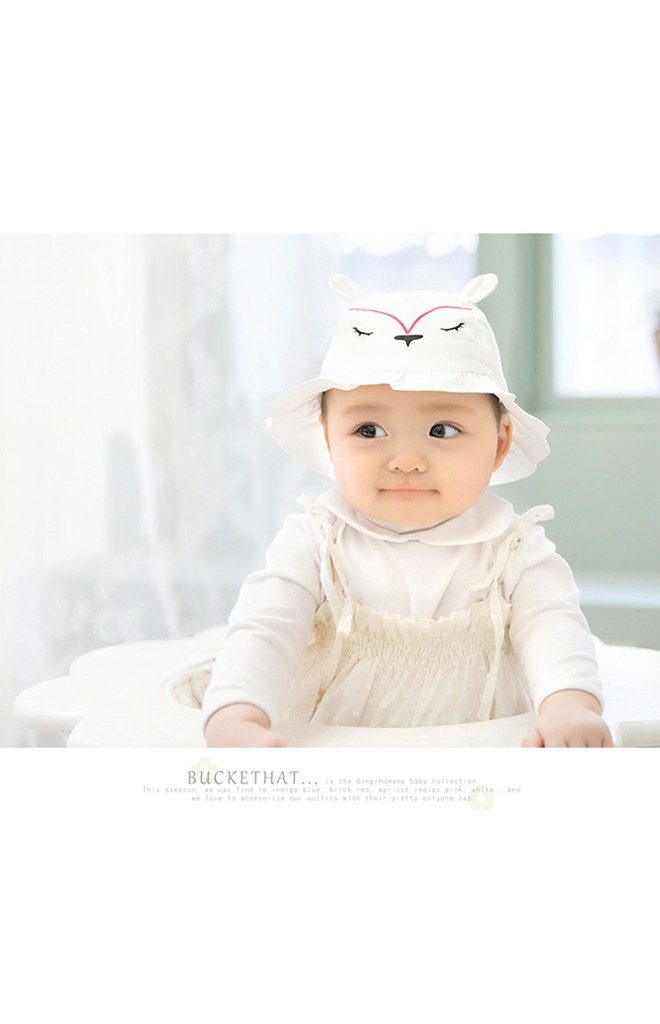 หมวกจิ้งจอกน้อยขอบระบายหวาน จาก GZMM