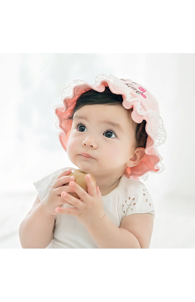 หมวกสาวน้อยปักอักษร My sweetie Everything และกุหลาบแดง GZMM