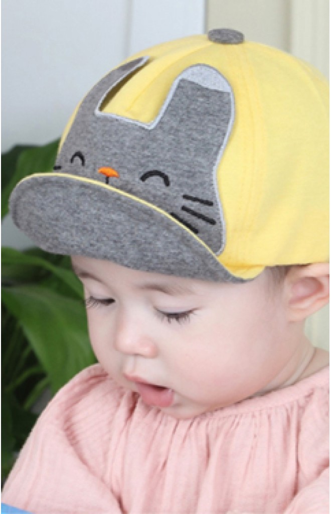 หมวกแก๊ปแต่งหน้าแมวน้อย TIANYIBEAR หมวกแก๊ปแต่งหน้าแมวน้อย TIANYIBEAR