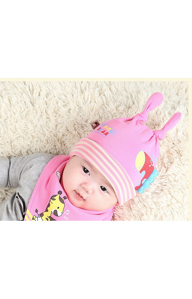 หมวกยีราฟ หมวกบีนนี่เด็กเล็กลายน่ารักTAINYIBEAR