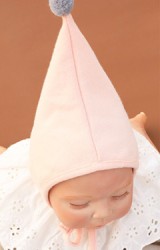 หมวกบอนเนตยอดแหลมแต่งปอมปอมเล็กน่ารักๆ Angel Neitiri