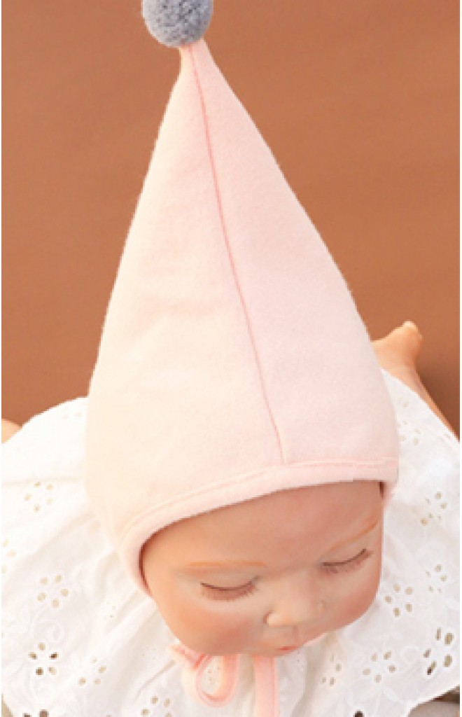 หมวกบอนเนตยอดแหลมแต่งปอมปอมเล็กน่ารักๆ Angel Neitiri หมวกบอนเนตยอดแหลมแต่งปอมปอมเล็กน่ารักๆ Angel Neitiri