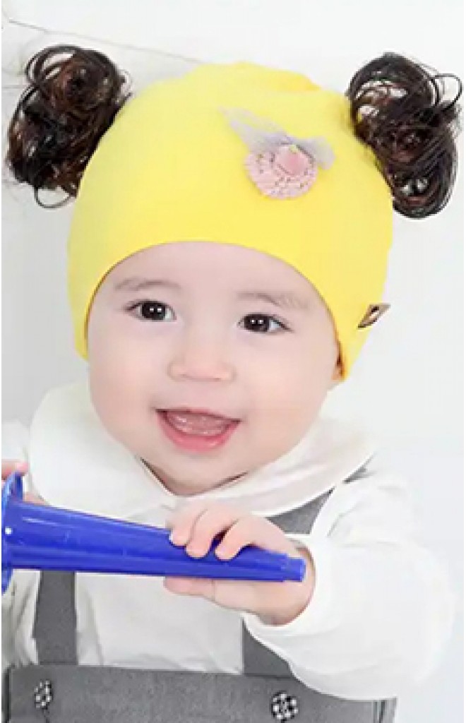 หมวกปอยผมผ้ายืดแต่งลูกไม้และโบว์เล็กน่ารัก TIANYIBEAR หมวกปอยผมผ้ายืดแต่งลูกไม้และโบว์เล็กน่ารัก TIANYIBEAR