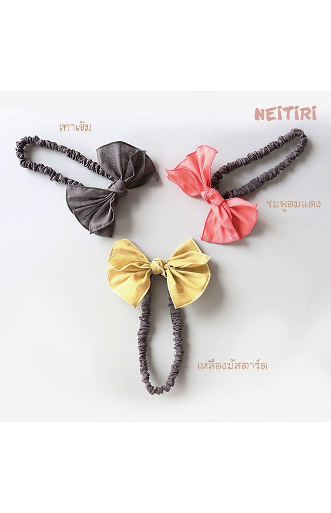 สายคาดผมโบว์ใหญ่ผ้าฝ้าย จาก Angel Neitiri