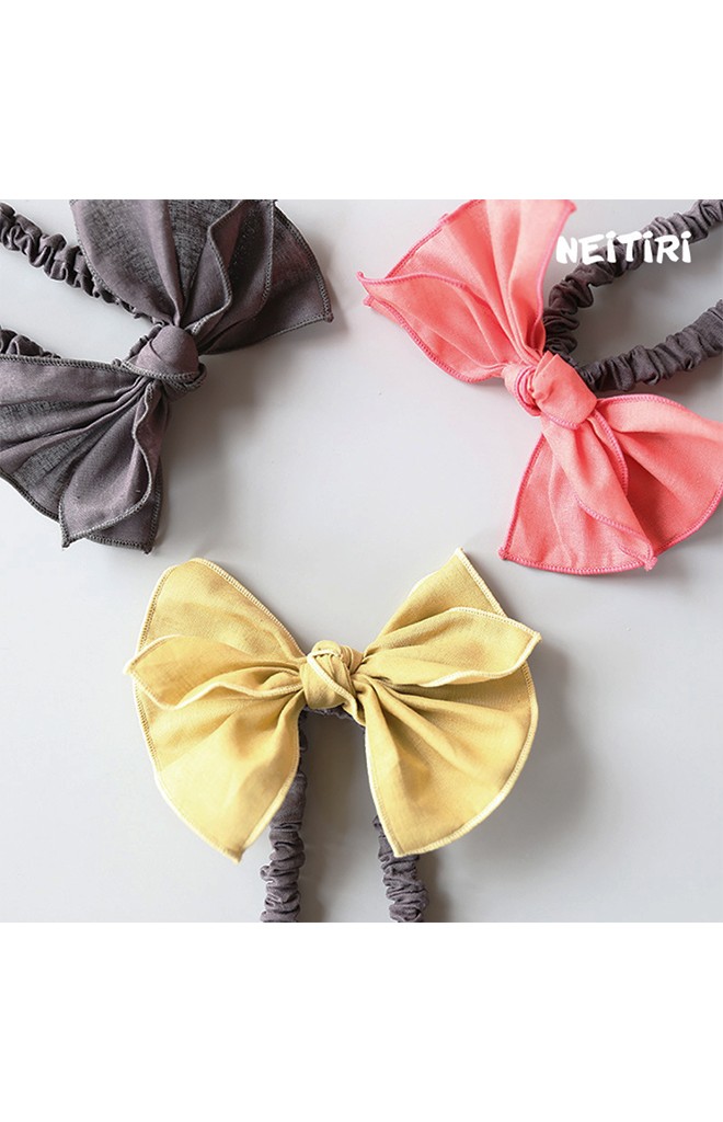 สายคาดผมโบว์ใหญ่ผ้าฝ้าย จาก Angel Neitiri