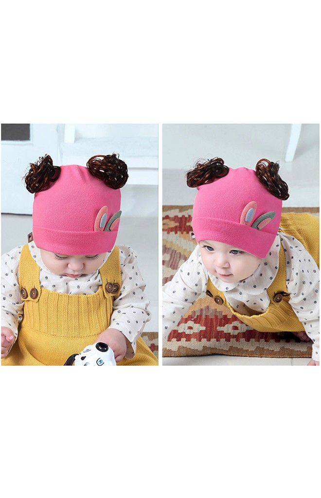 หมวกปอยผมแต่งหูกระต่ายเล็ก ปอยผมด้านบน TIANYIBEAR