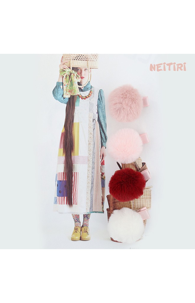 กิ๊บเด็กปอมปอมฟูน่ารักๆ เซ็ต 2 สี