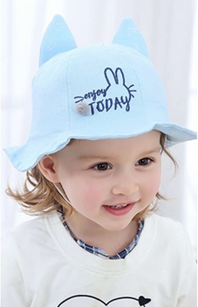 หมวกบัคเก็ตปักกระต่ายอักษร enjoy TODAY หมวกบัคเก็ตปักกระต่ายอักษร enjoy TODAY