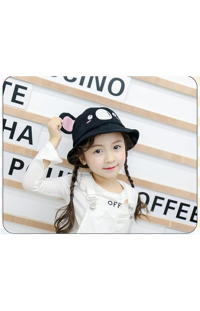 หมวกปีกรอบผ้าลูกฟูกหน้าหมีโคอาลา KUKUJI