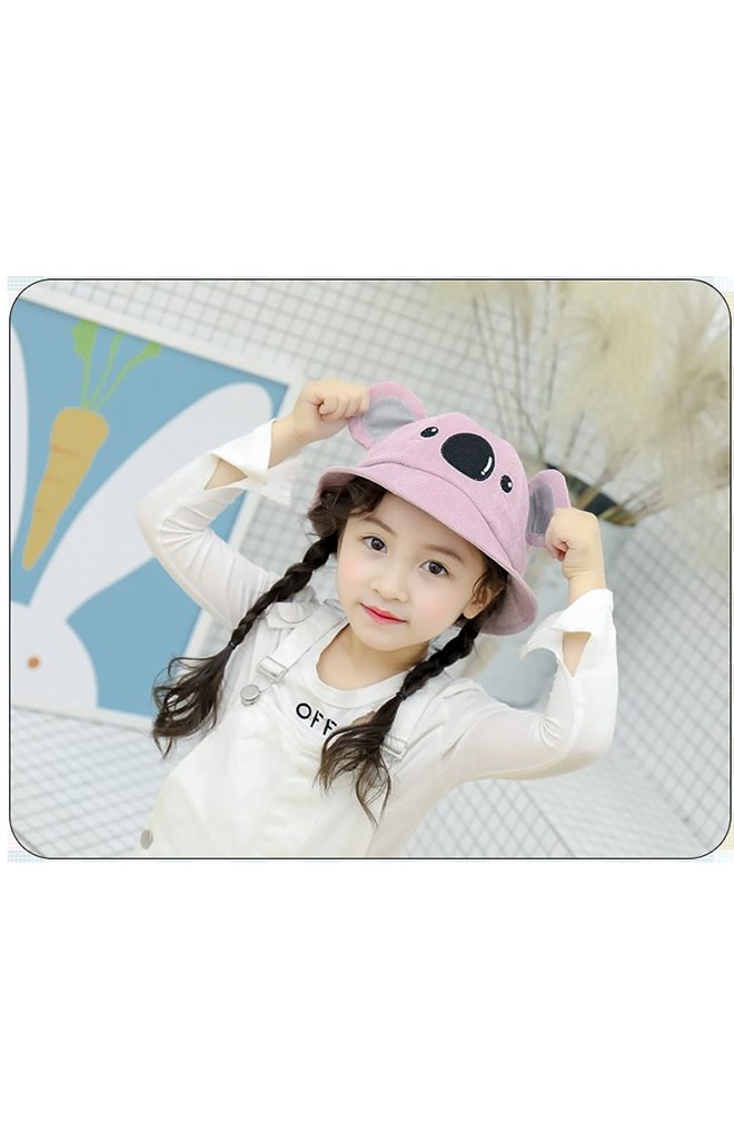 หมวกปีกรอบผ้าลูกฟูกหน้าหมีโคอาลา KUKUJI