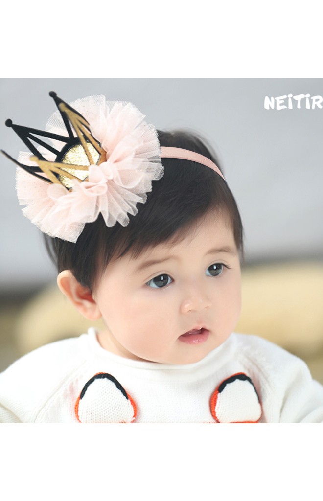 สายคาดผมมงกุฎใหญ่แต่งระบาย Angel Neitiri