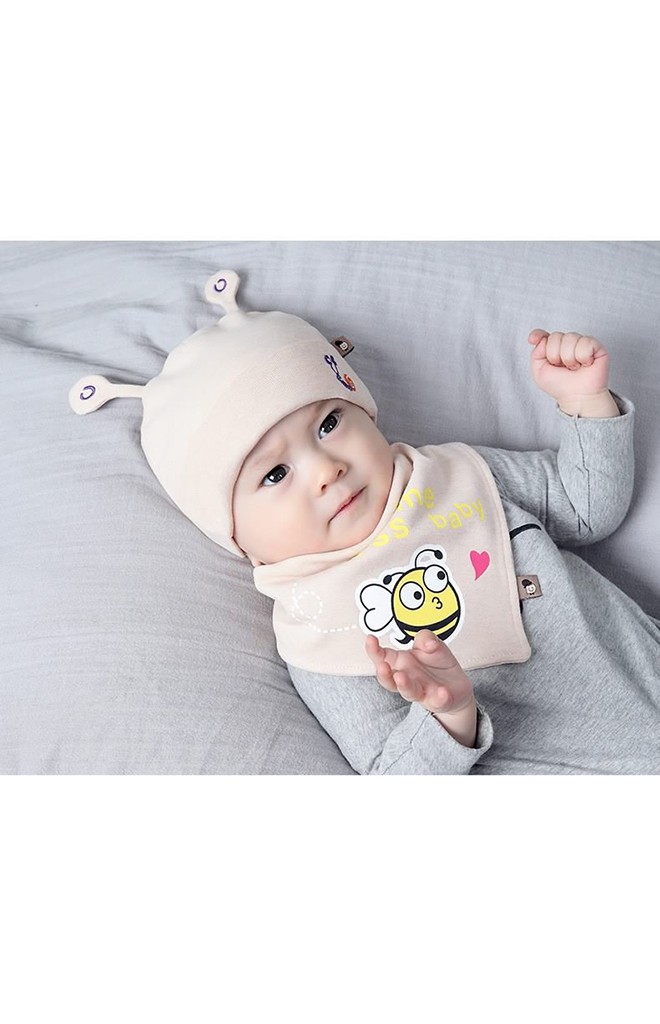 เซ็ตหมวกหอยทากและผึ้งน้อยมาพร้อมผ้ากันเปื้อน TIANYIBEAR