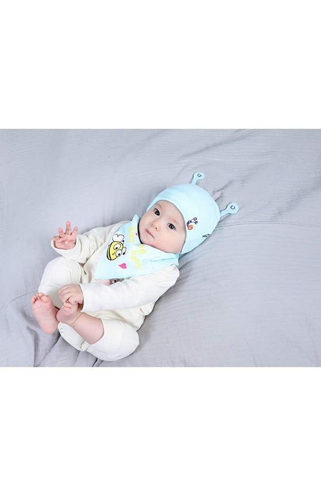 เซ็ตหมวกหอยทากและผึ้งน้อยมาพร้อมผ้ากันเปื้อน TIANYIBEAR