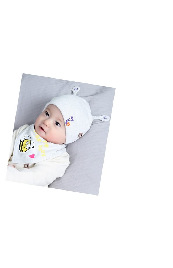 เซ็ตหมวกหอยทากและผึ้งน้อยมาพร้อมผ้ากันเปื้อน TIANYIBEAR