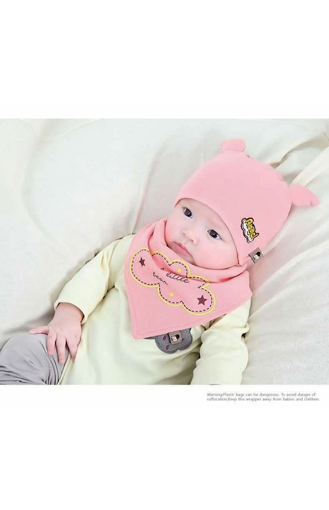 เซ็ตหมวก Angel แต่งปีกนูนน่ารักๆ มาพร้อมผ้ากันเปื้อน TIANYIBEAR