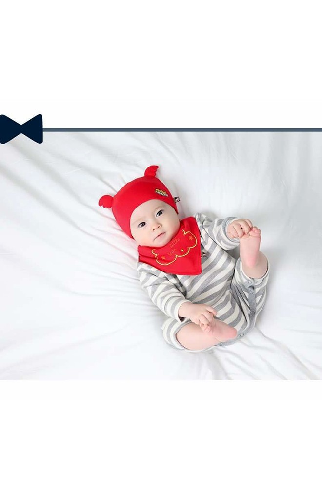 เซ็ตหมวก Angel แต่งปีกนูนน่ารักๆ มาพร้อมผ้ากันเปื้อน TIANYIBEAR