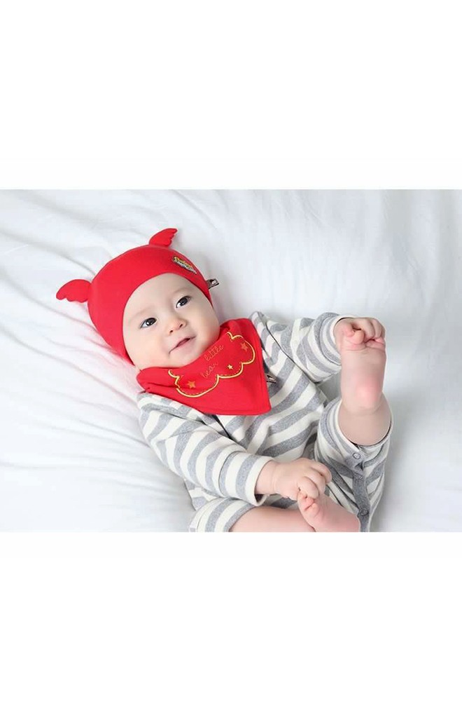เซ็ตหมวก Angel แต่งปีกนูนน่ารักๆ มาพร้อมผ้ากันเปื้อน TIANYIBEAR